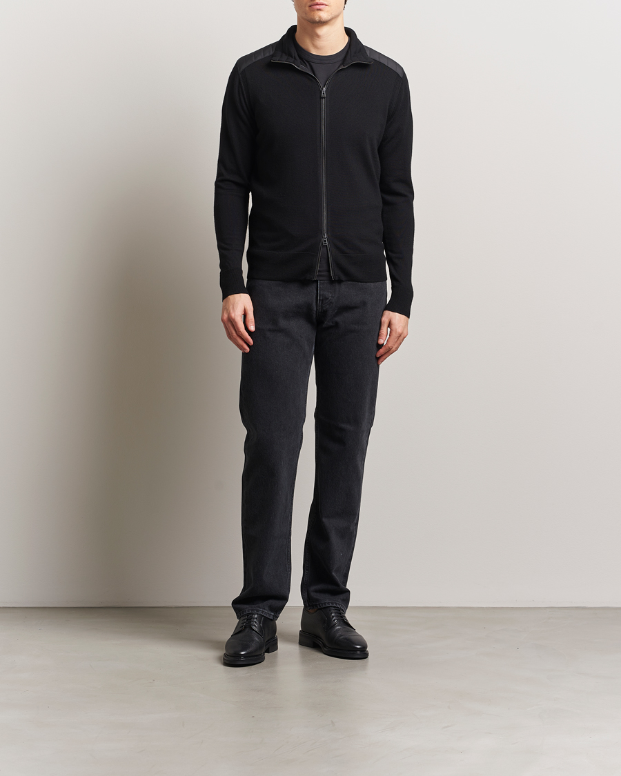 Men | Sweaters & Knitwear | Belstaff | Kelby Zip Cardigan Black