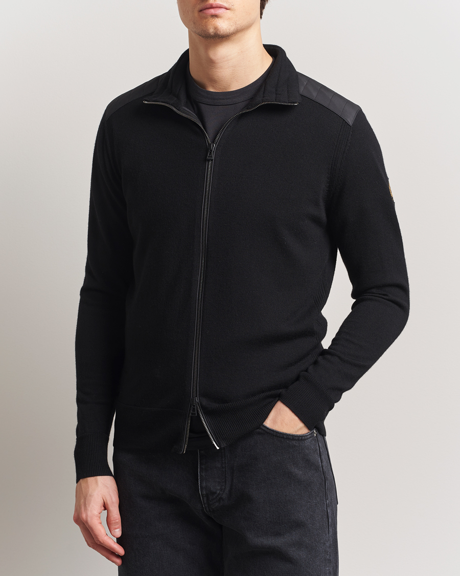 Men | Sweaters & Knitwear | Belstaff | Kelby Zip Cardigan Black