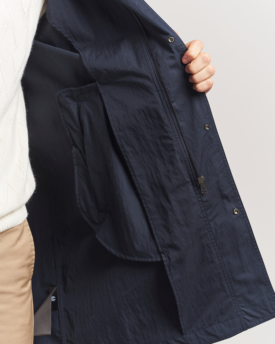 Belstaff Drill Coat Navy at CareOfCarl.com