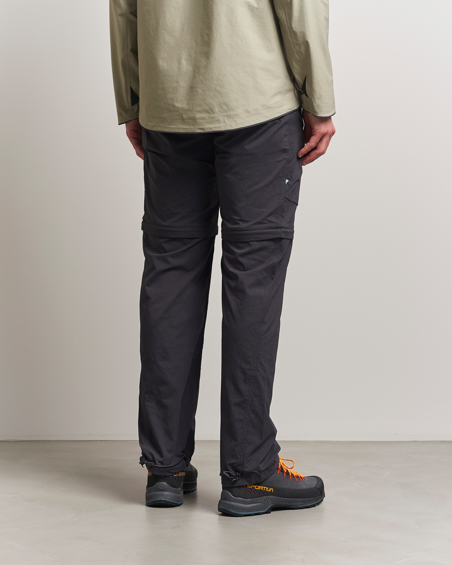 Men | Trousers | Klättermusen | Jorid Zip Off Pants Raven