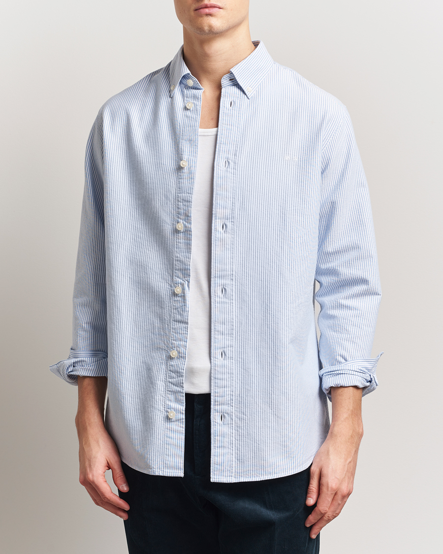 Men | Shirts | NN07 | Colby Oxford Shirt Blue/White