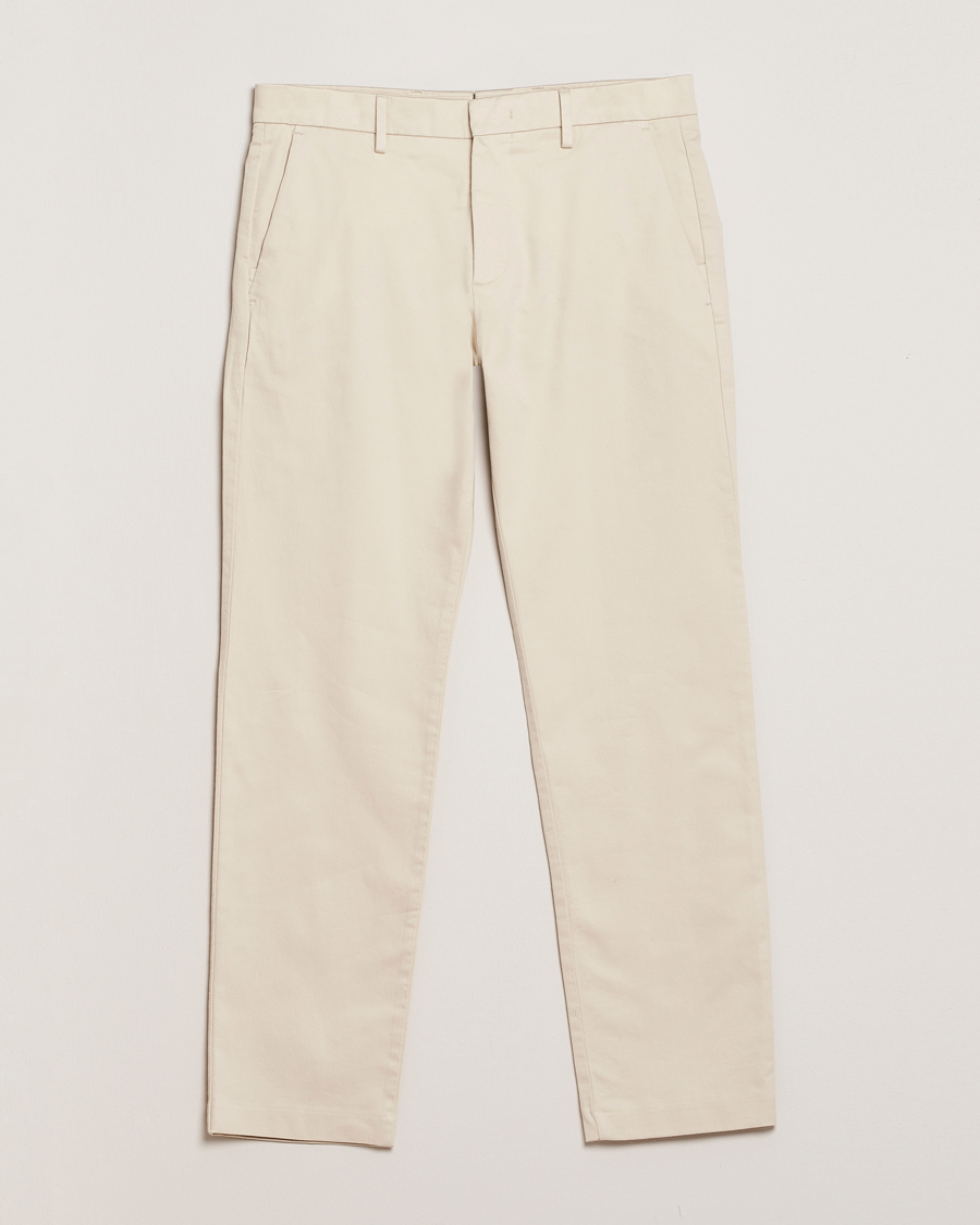 Men | Trousers | NN07 | Theo Regular Fit Stretch Chinos Ivory