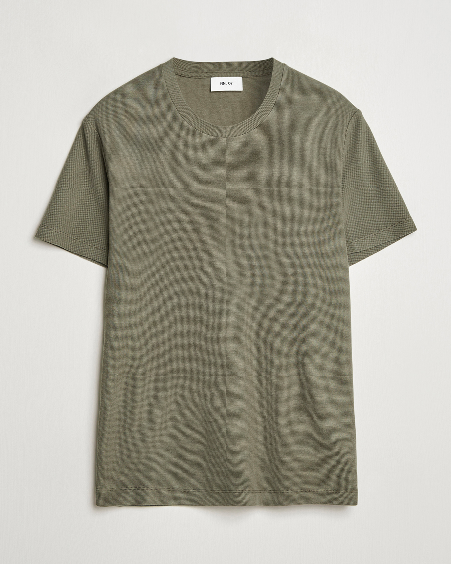 Men | T-Shirts | NN07 | Clive Crew Neck T-Shirt Capers Green