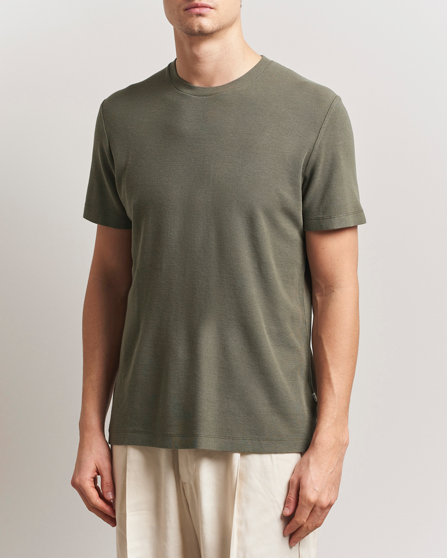 Men | T-Shirts | NN07 | Clive Crew Neck T-Shirt Capers Green
