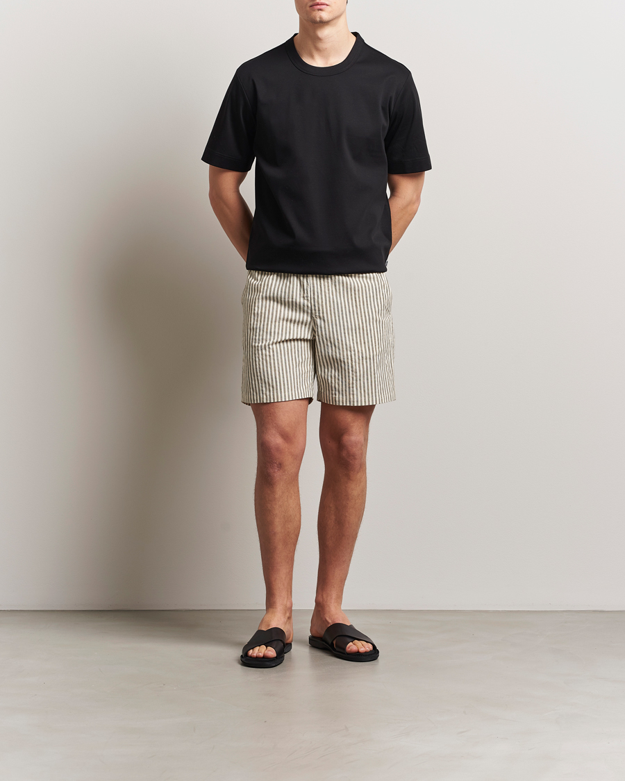 Men | T-Shirts | NN07 | Pedro Mercerized Crew Neck T-Shirt Black