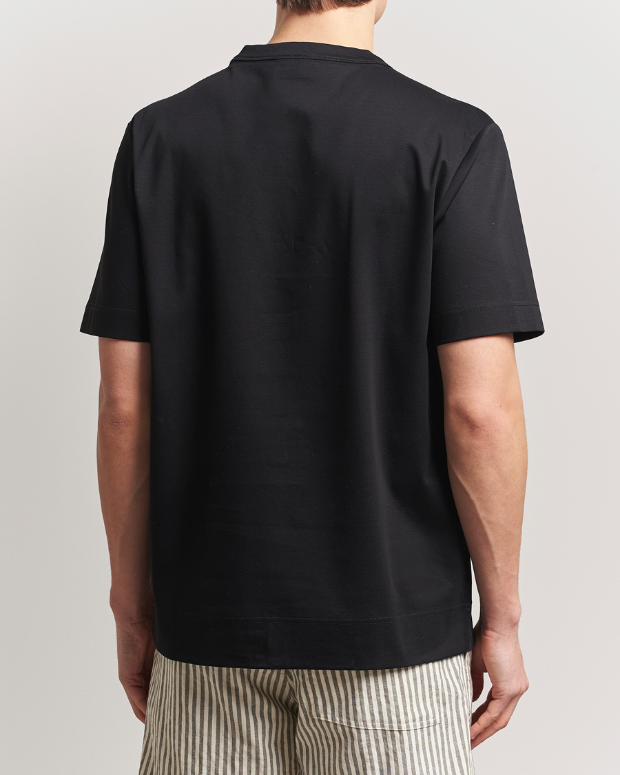 Men | T-Shirts | NN07 | Pedro Mercerized Crew Neck T-Shirt Black