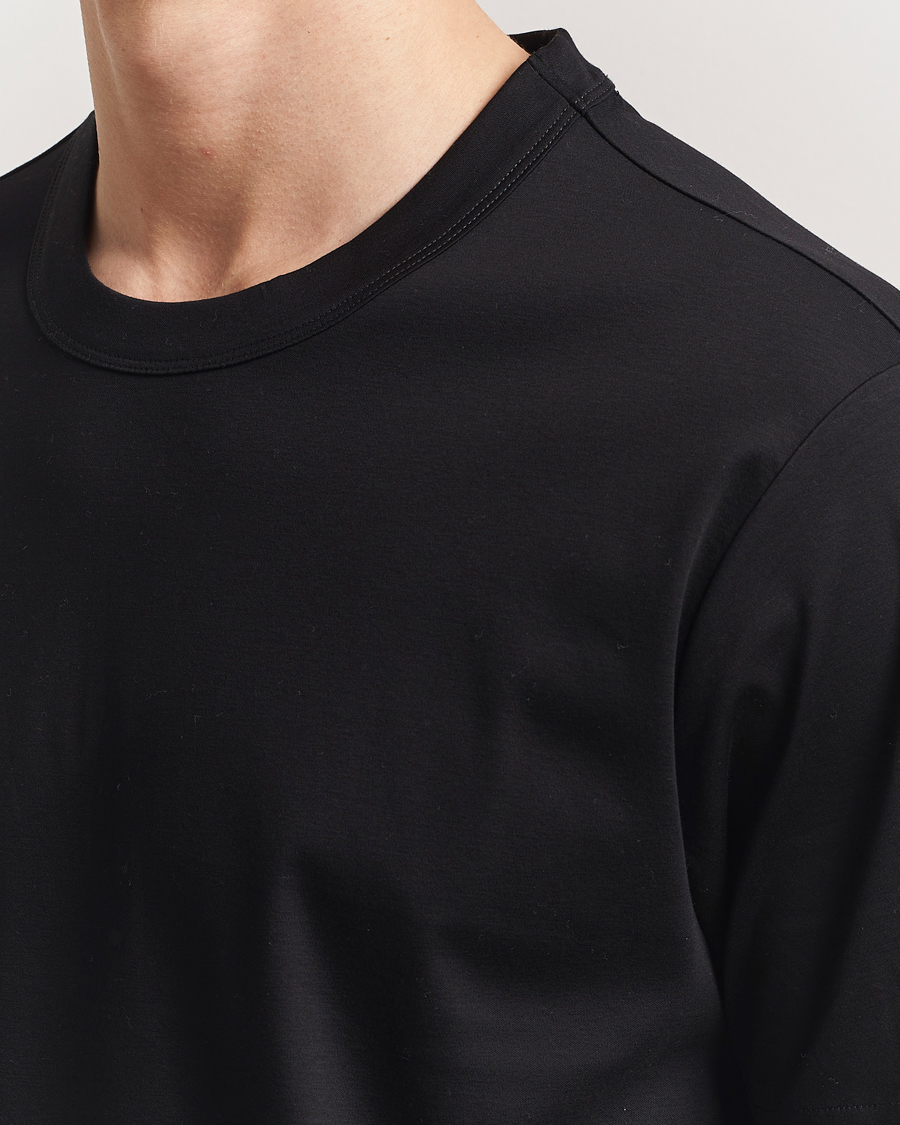 Men | T-Shirts | NN07 | Pedro Mercerized Crew Neck T-Shirt Black