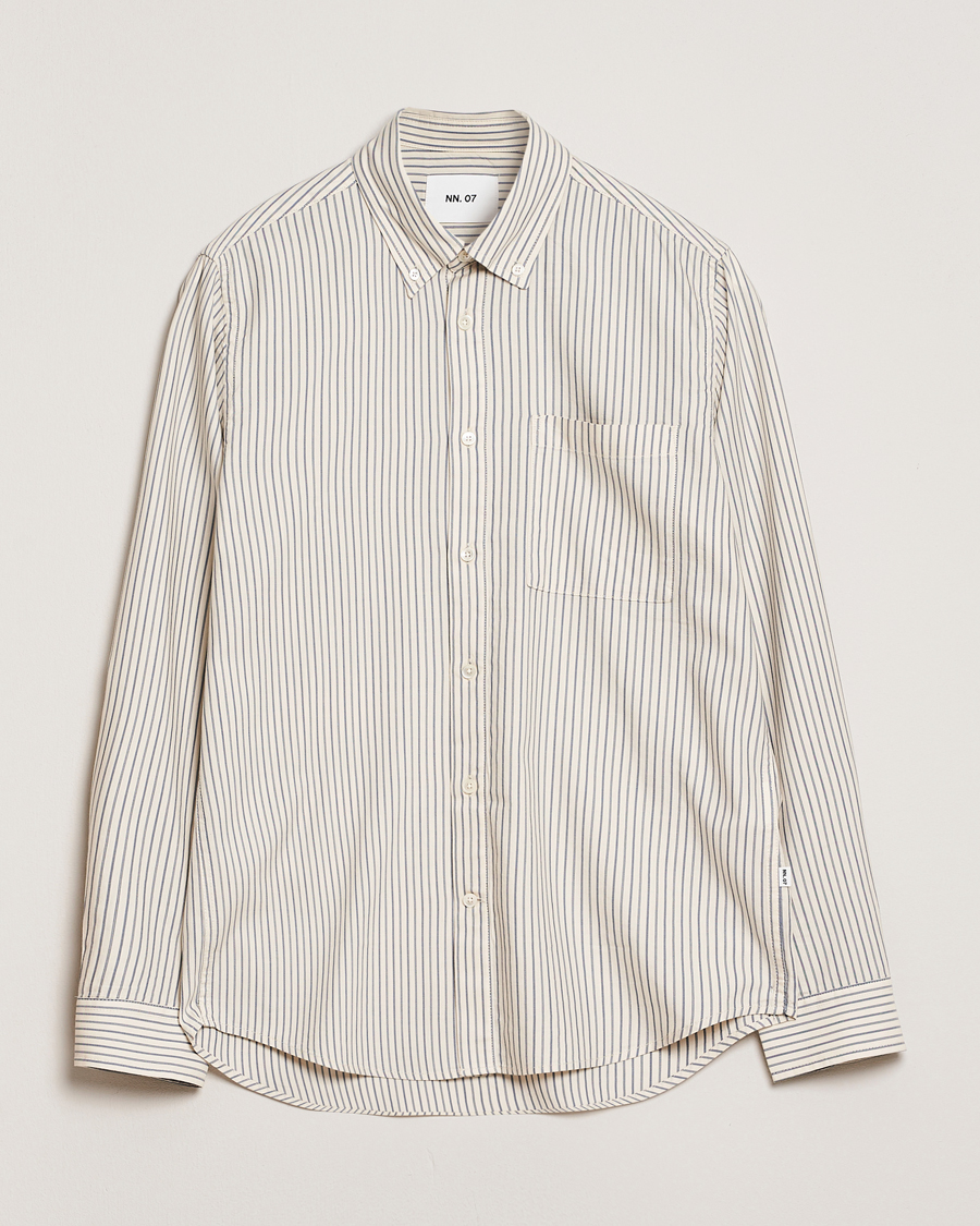 Men | Shirts | NN07 | Arne Tencel Shirt Sea Stripe
