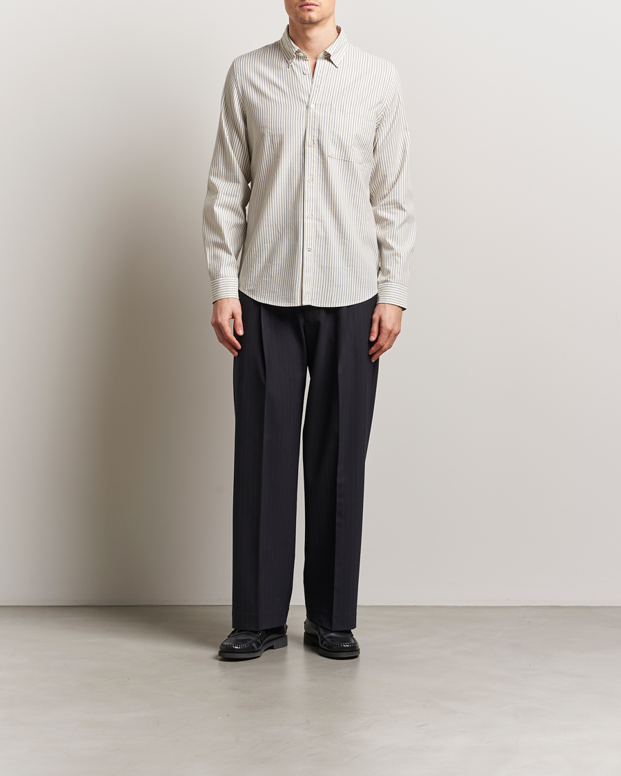 Men | Shirts | NN07 | Arne Tencel Shirt Sea Stripe