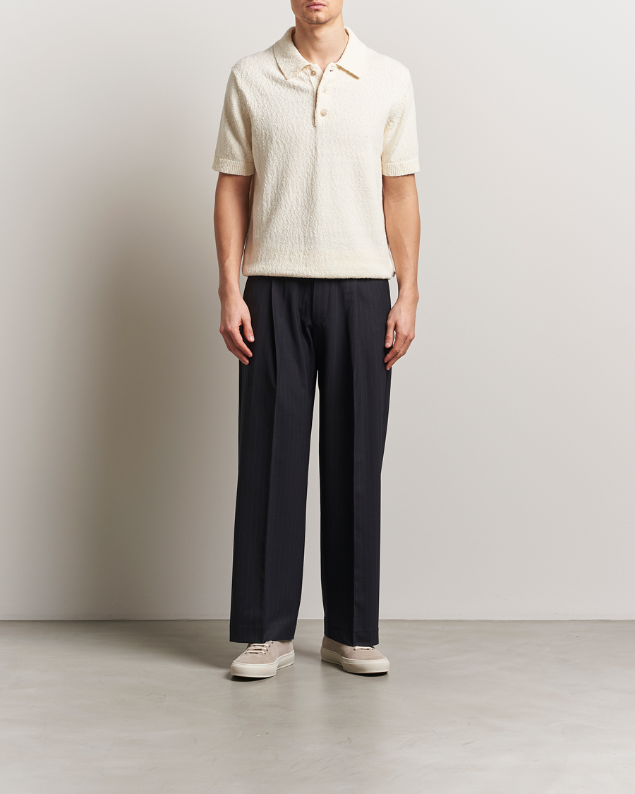 Men | Polo Shirts | NN07 | Randy Knitted Polo Ecru
