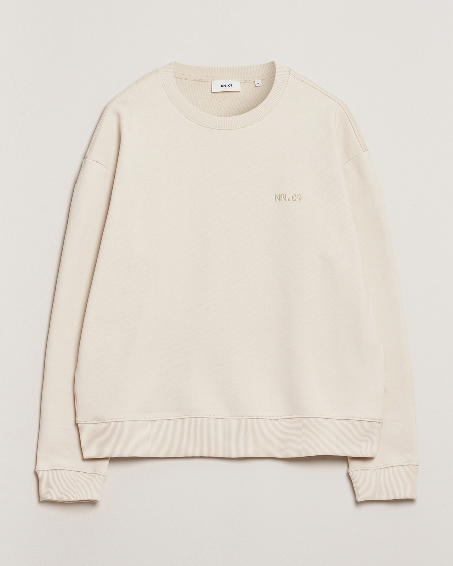 Men | Sweaters & Knitwear | NN07 | David Crew Neck Sweatshirt Ivory