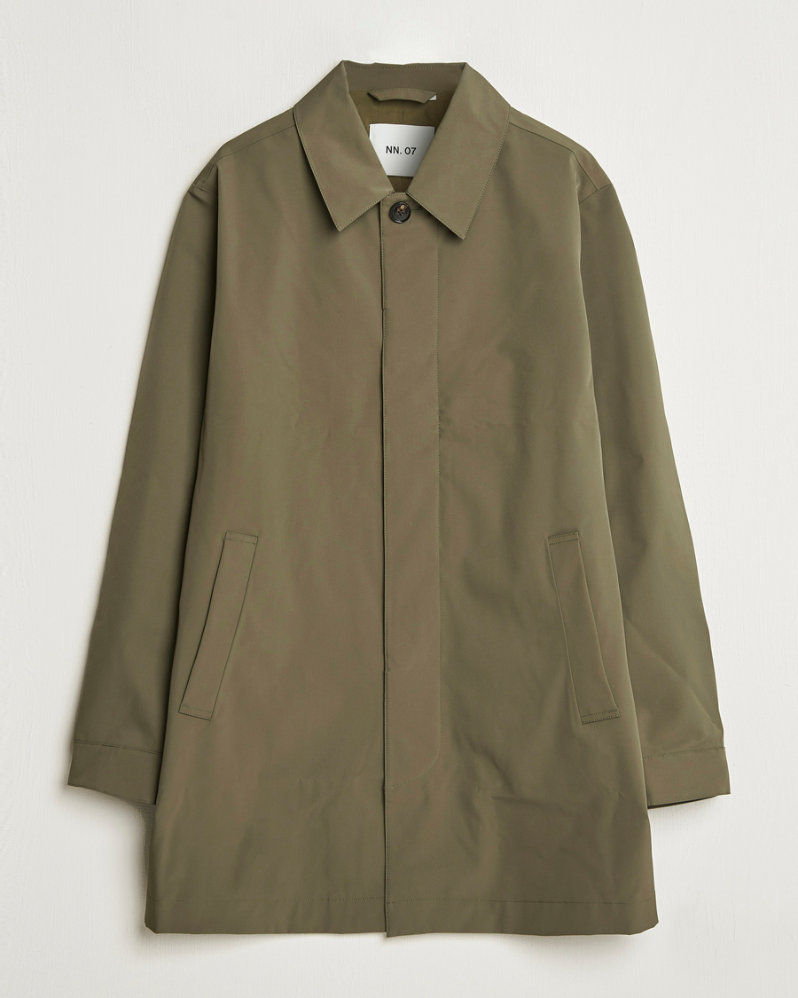 NN07 Kim Waterproof Car Coat Capers Green at CareOfCarl.com