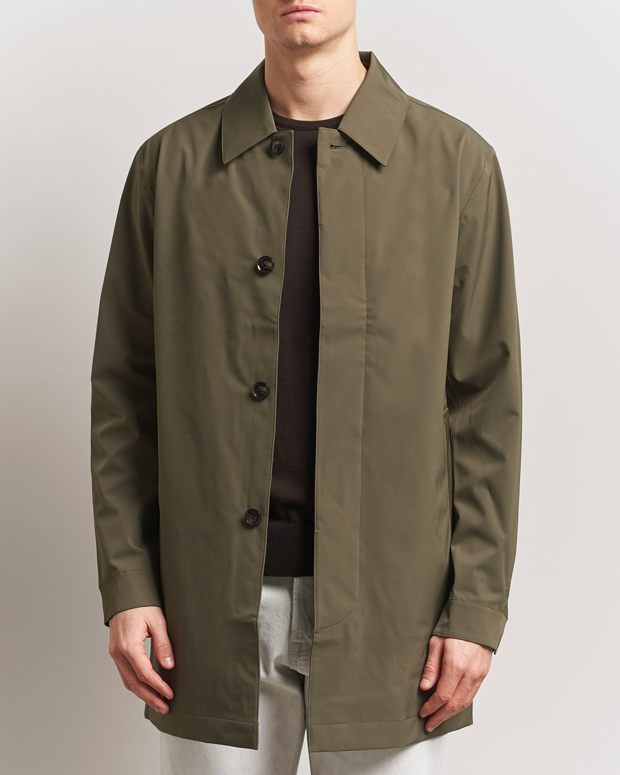 Men | Coats & Jackets | NN07 | Kim Waterproof Car Coat Capers Green
