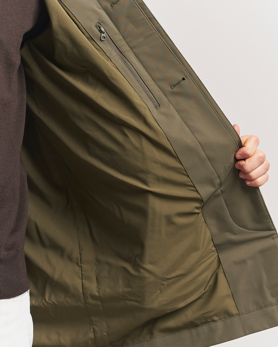 Men | Coats & Jackets | NN07 | Kim Waterproof Car Coat Capers Green