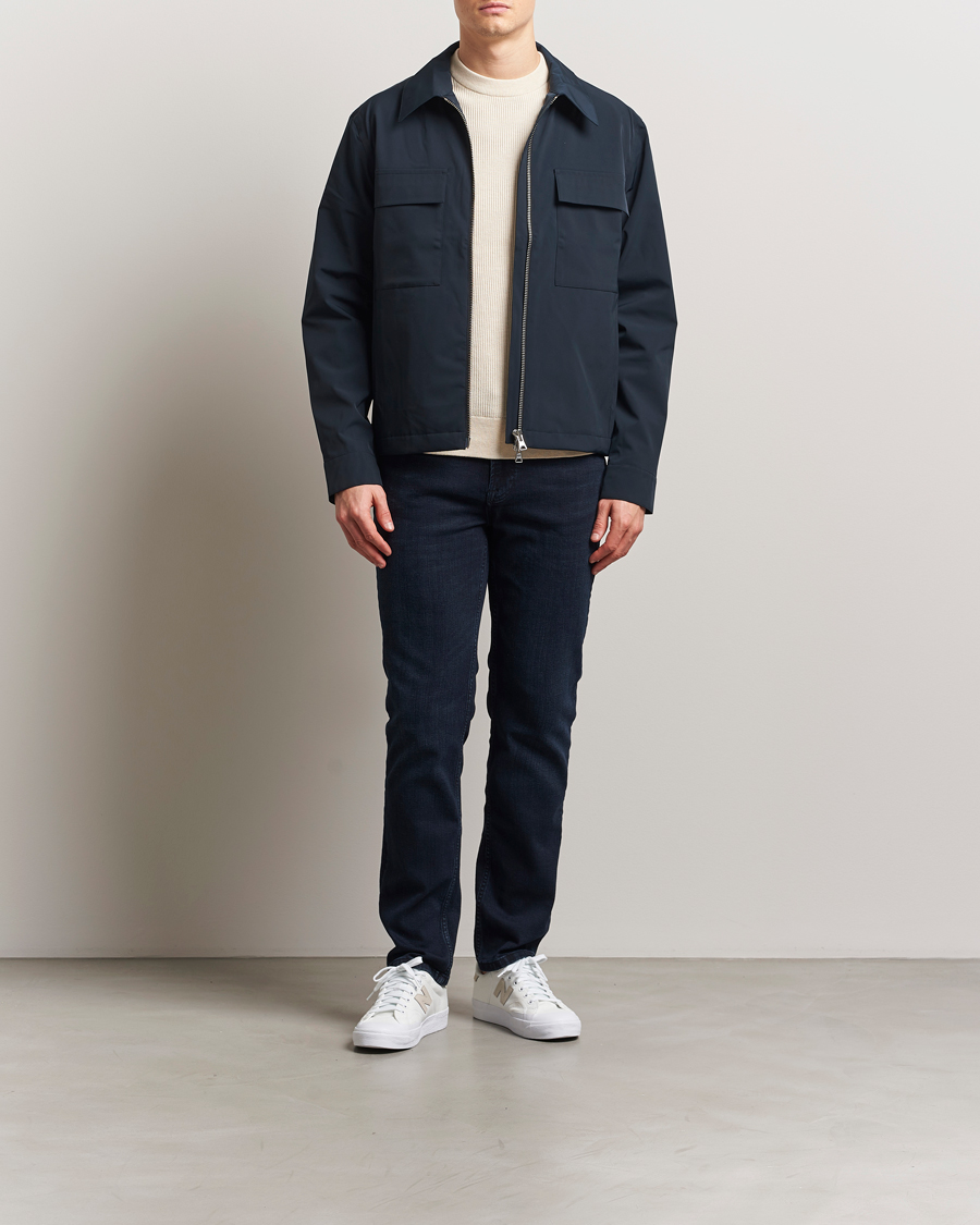NN07 Alban Bomber Jacket Navy Blue at CareOfCarl.com