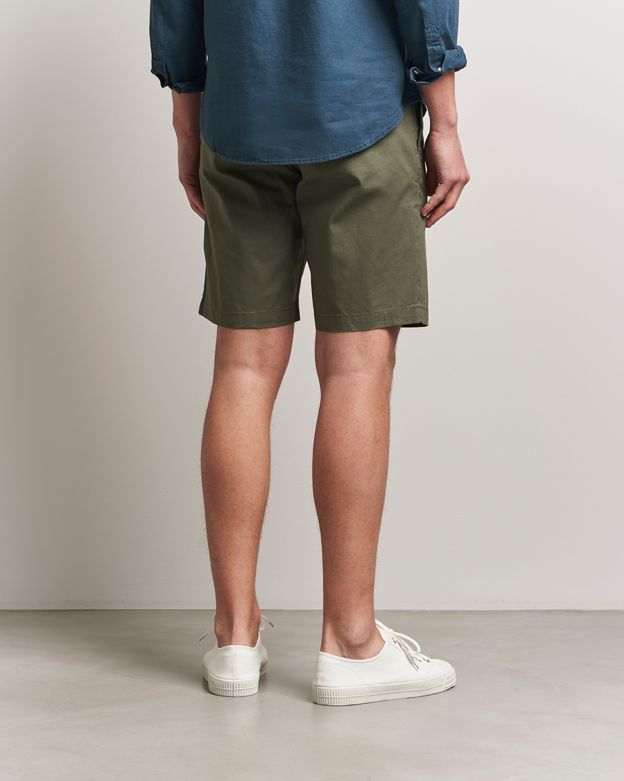 Men | Shorts | Dockers | Slim Cotton/Linen Shorts Teal Leaf