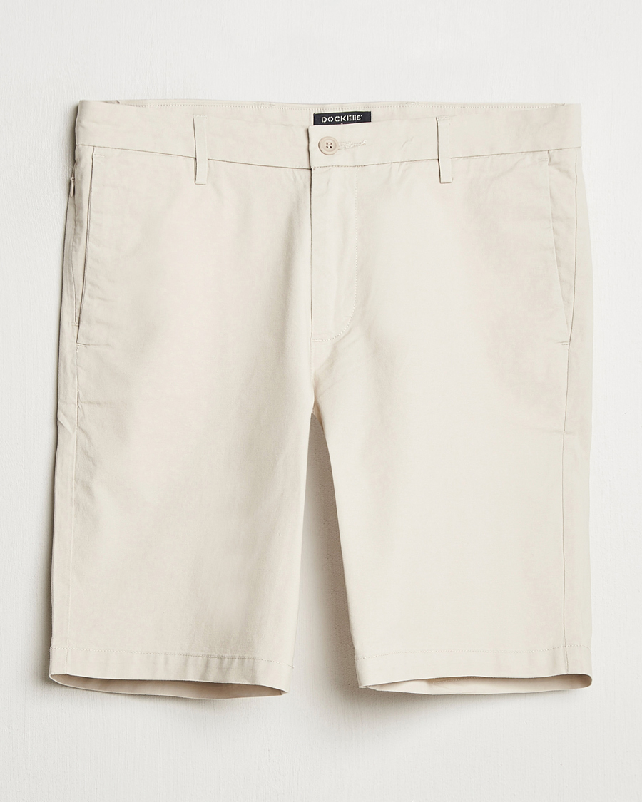 Men | Shorts | Dockers | Slim Cotton/Linen Shorts Sahara Khaki