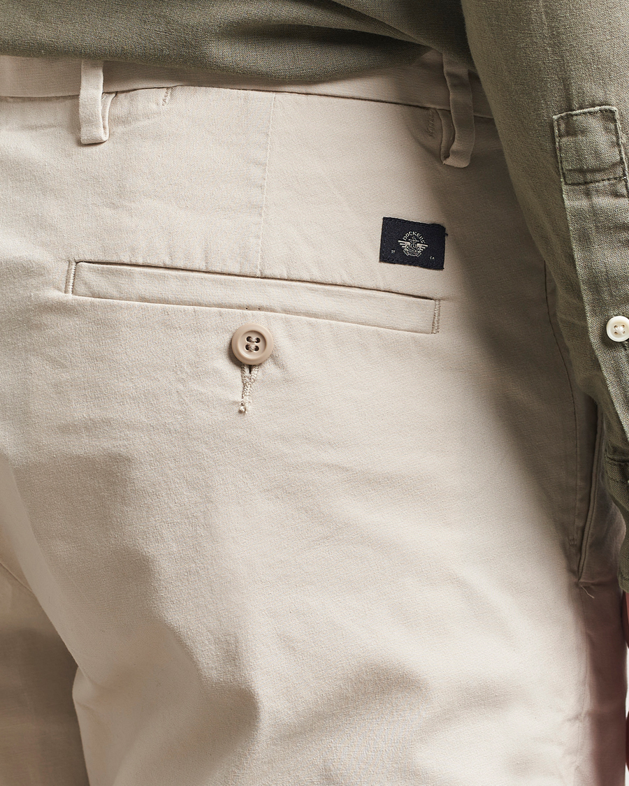 Men | Shorts | Dockers | Slim Cotton/Linen Shorts Sahara Khaki