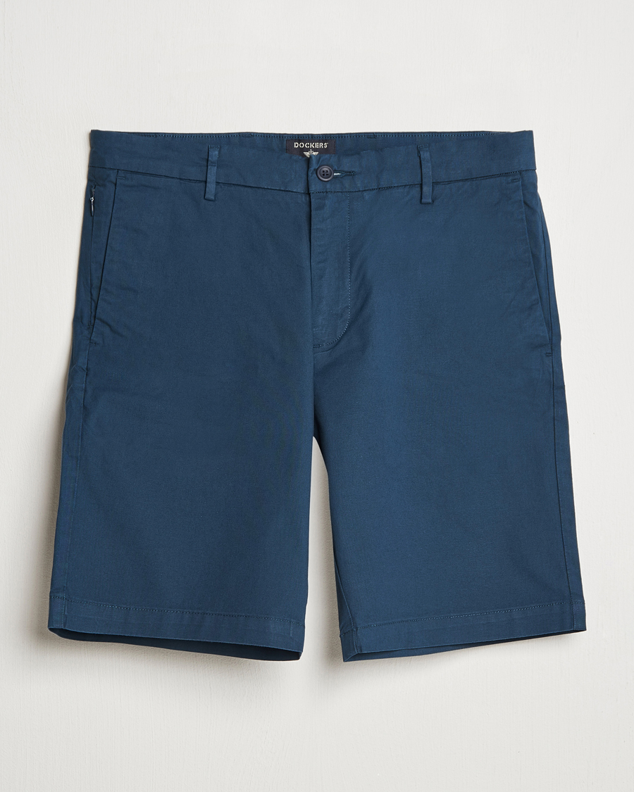 Men | Shorts | Dockers | Slim Cotton/Linen Shorts Navy Blazer