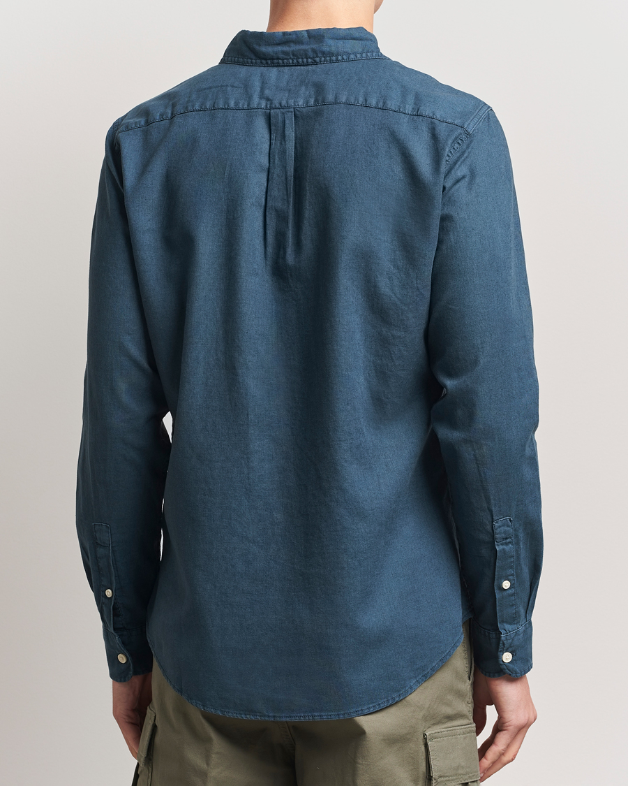 Men | Shirts | Dockers | Slim Linen/Cotton Shirt Stratified Sea