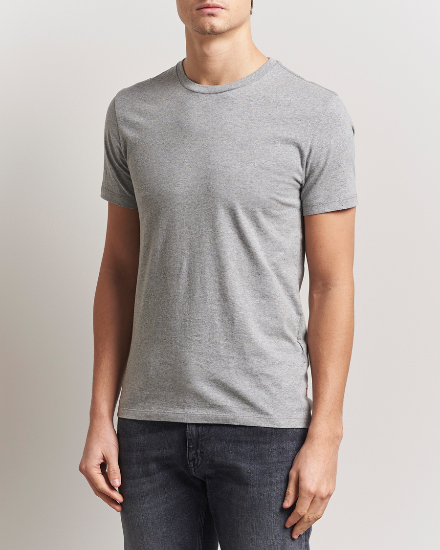 Men | T-Shirts | Levi's | 2-Pack Crew Neck T-Shirt White/Grey Heather