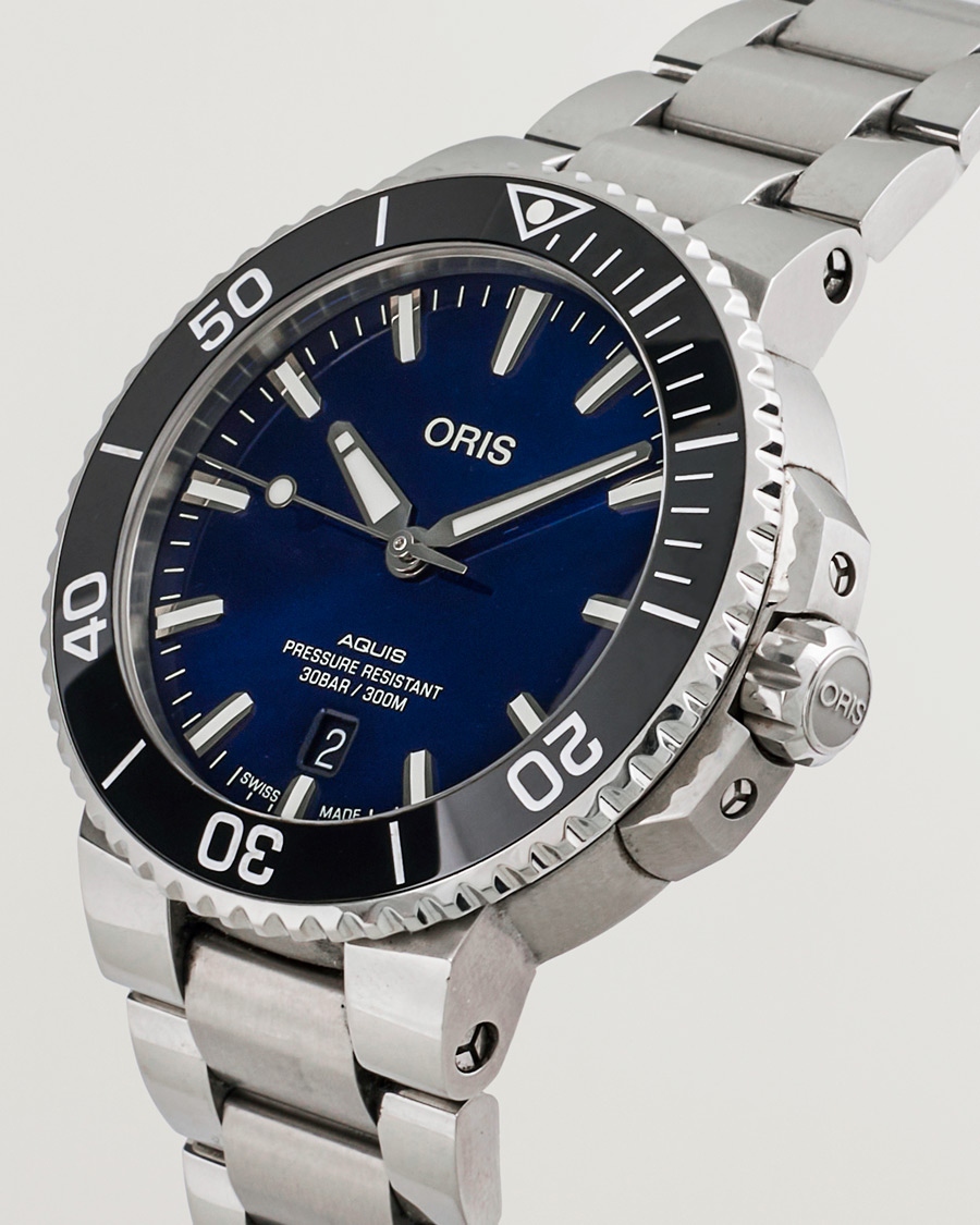 Men | Oris Pre-Owned Aquis Date Blue  | Oris Pre-Owned | Aquis Date Blue 