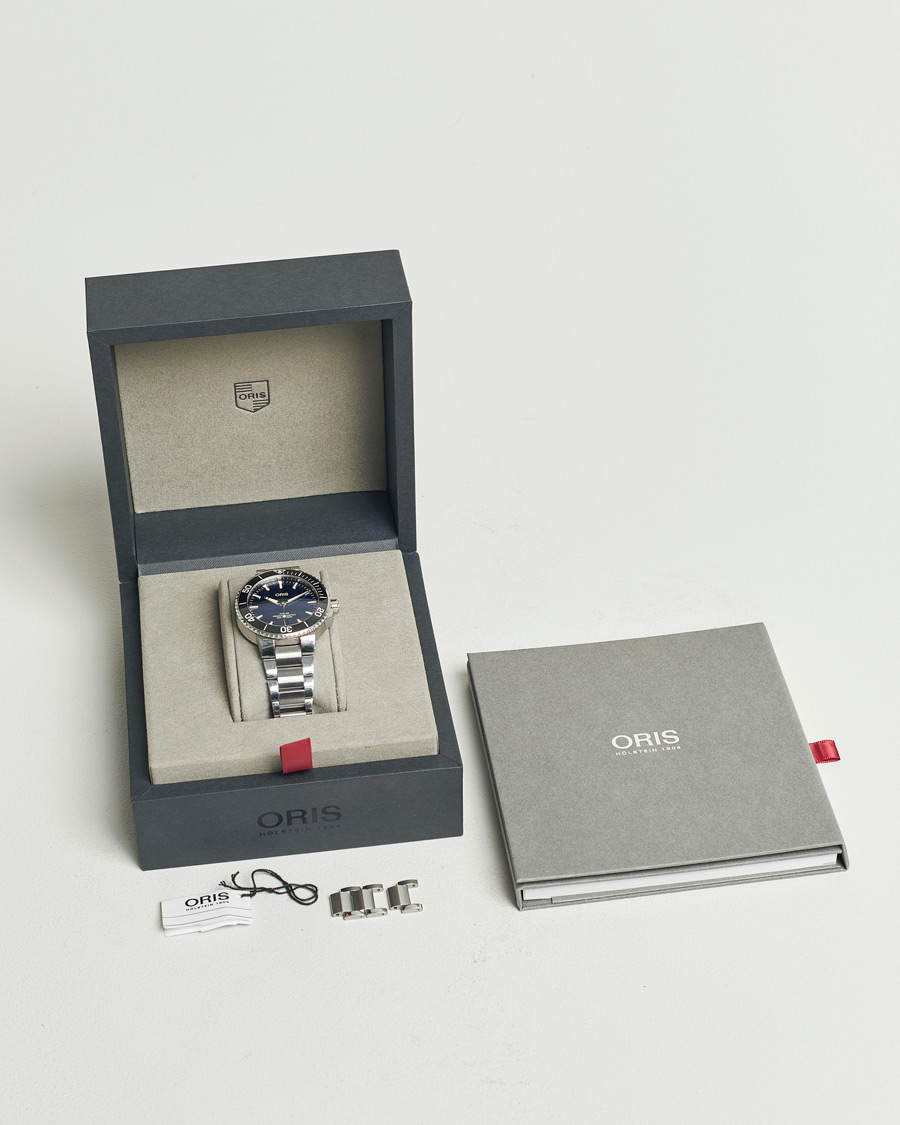 Men | Oris Pre-Owned Aquis Date Blue | Oris Pre-Owned | Aquis Date Blue