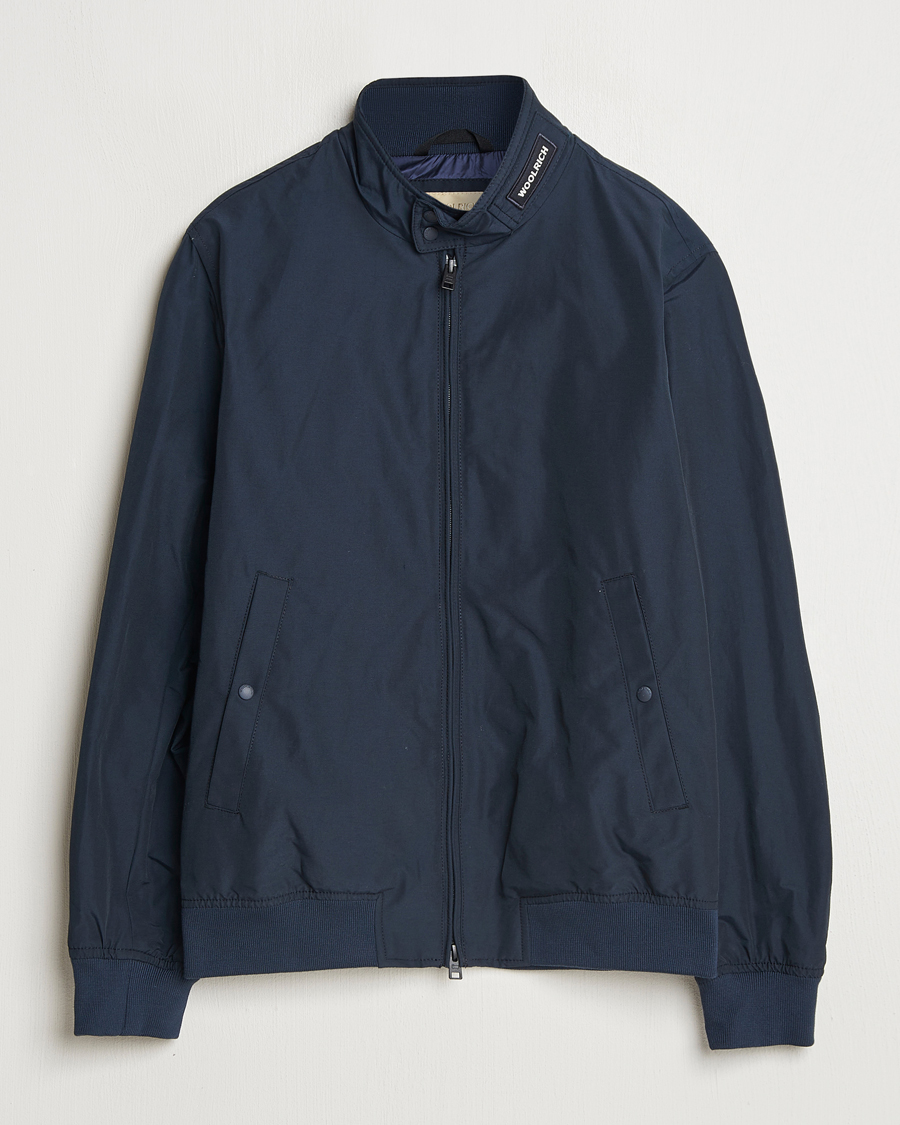 Men | Coats & Jackets | Woolrich | Cruiser Bomber Jacket Melton Blue