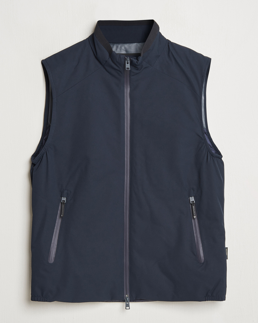 Men | Coats & Jackets | Woolrich | Sailing Two Layer Vest Melton Blue