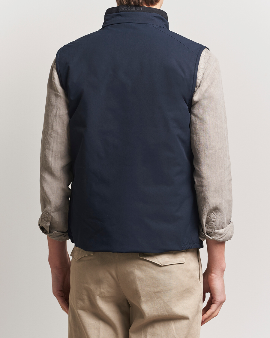Men | Coats & Jackets | Woolrich | Sailing Two Layer Vest Melton Blue