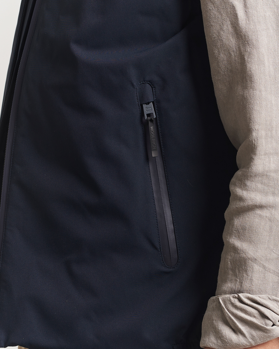 Men | Coats & Jackets | Woolrich | Sailing Two Layer Vest Melton Blue