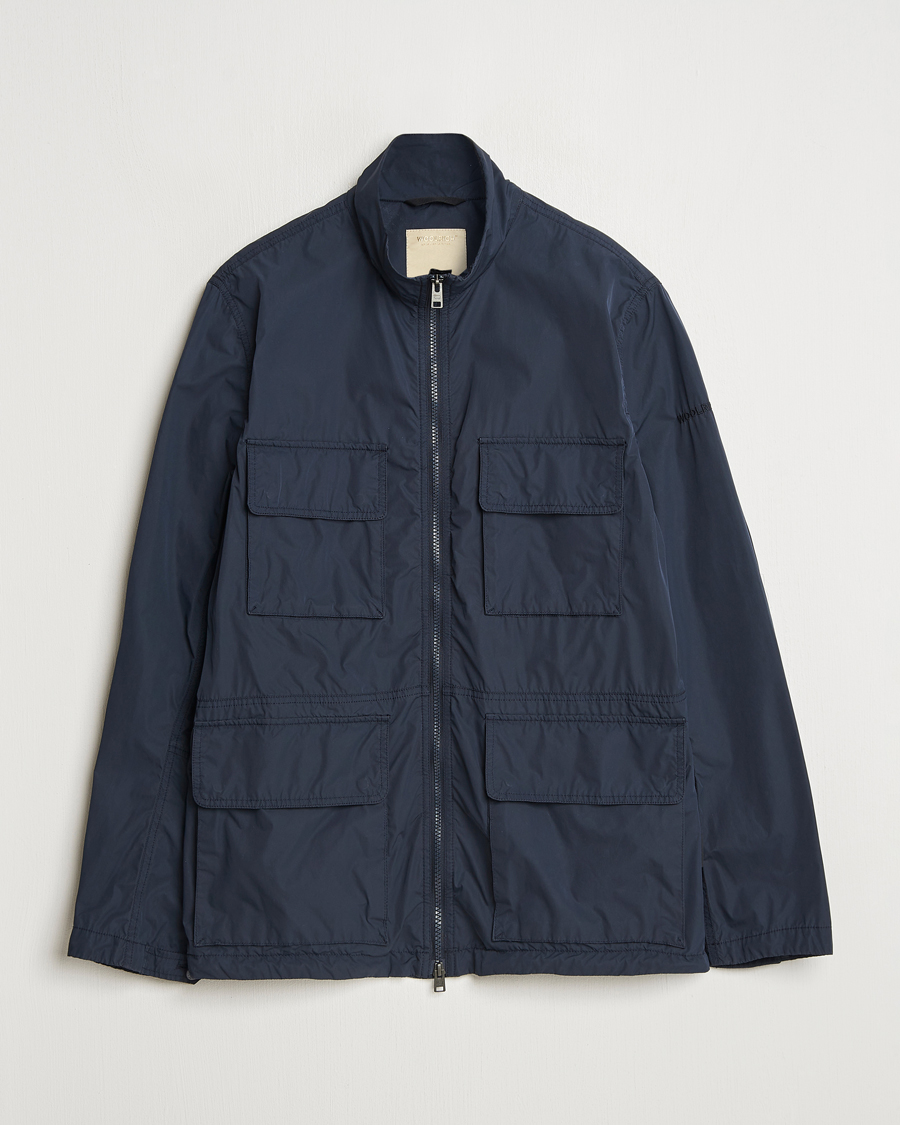 Men | Coats & Jackets | Woolrich | Urban Field Jacket Melton Blue