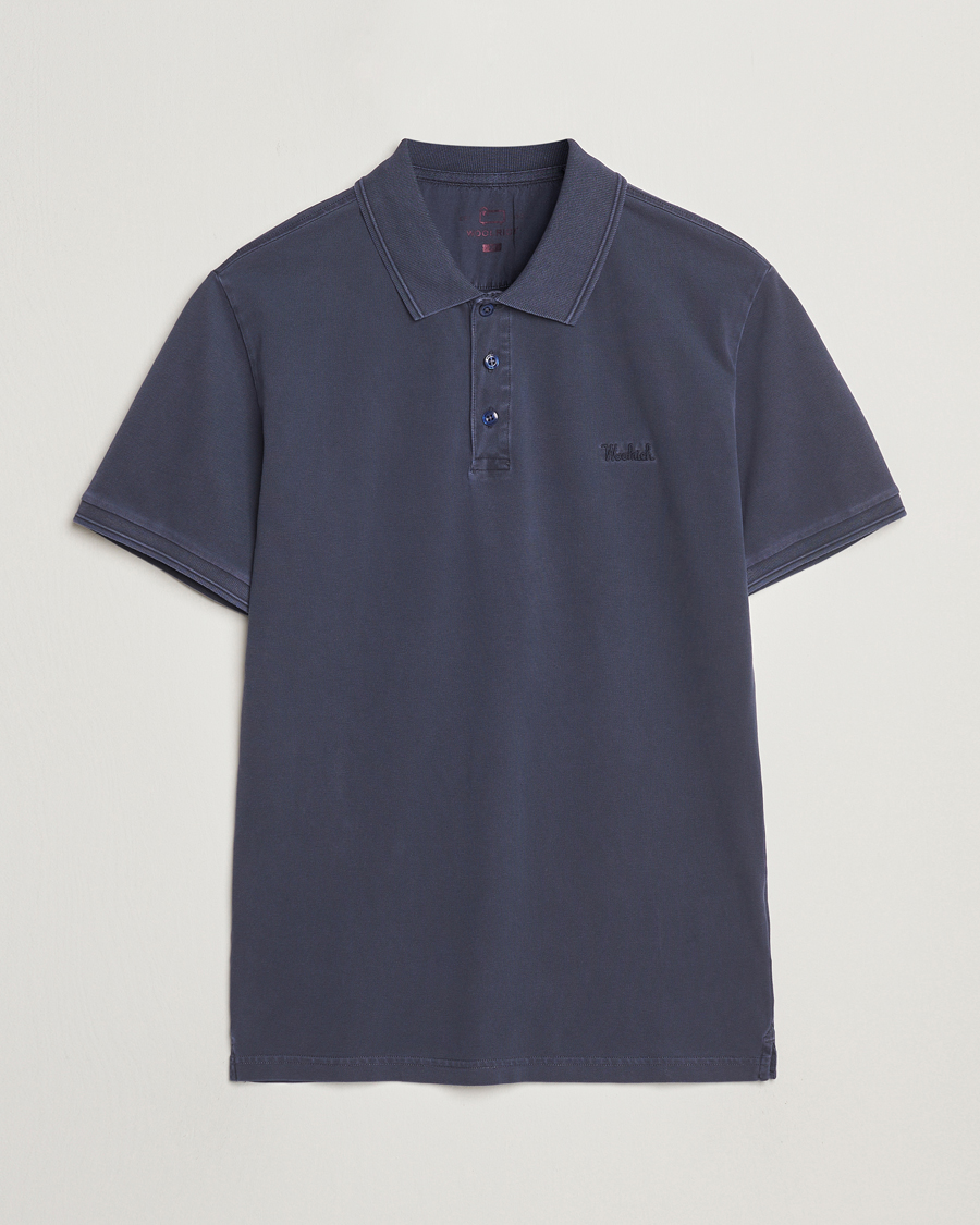 Men | Polo Shirts | Woolrich | Mackinack Polo Melton Blue