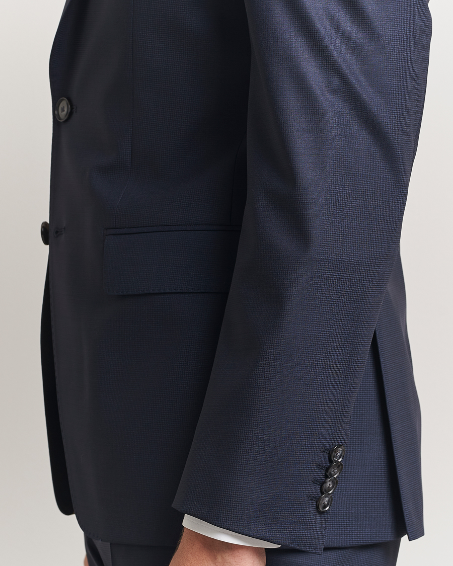 Men | Suits | BOSS BLACK | Huge Wool Peak Lapel Suit Dark Blue