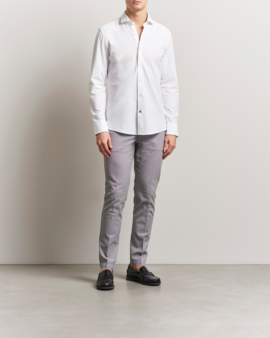 Men | Trousers | BOSS BLACK | Kaito Structured Cotton Pants Dark Grey