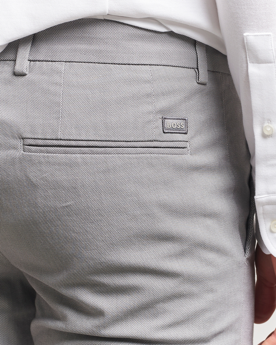 Men | Trousers | BOSS BLACK | Kaito Structured Cotton Pants Dark Grey