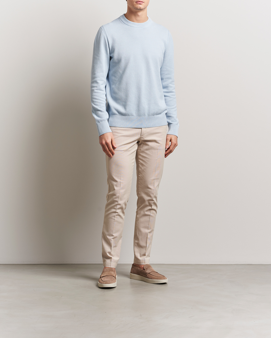 Men | Trousers | BOSS BLACK | Kaito Structured Cotton Pants Light Beige