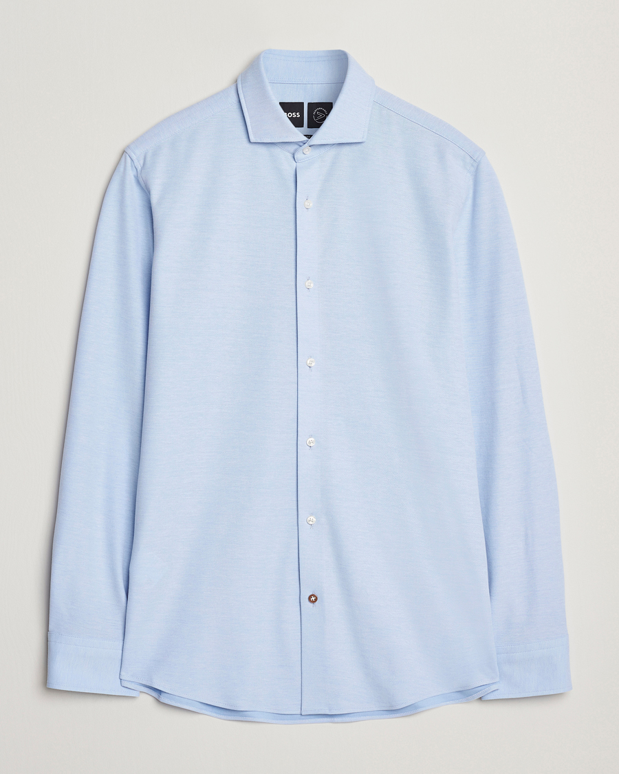 Men | Shirts | BOSS BLACK | Hank Structured Shirt Light Blue