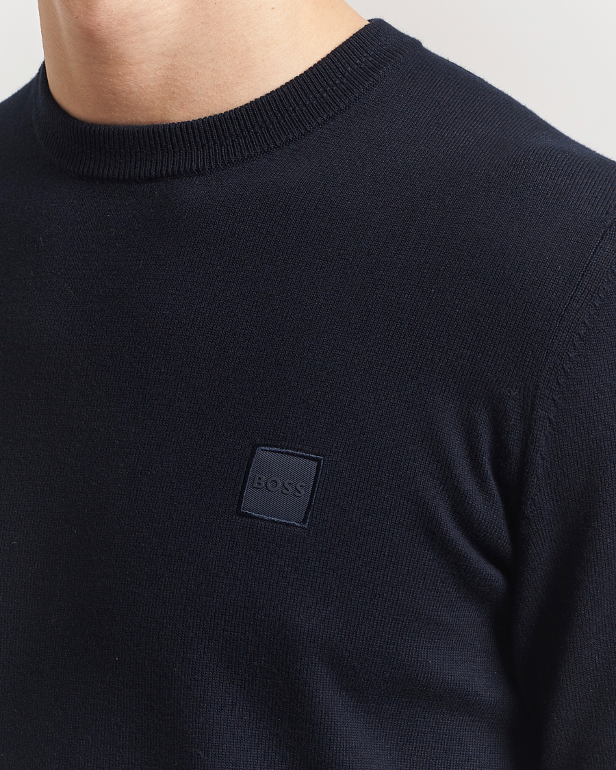 Men | Sweaters & Knitwear | BOSS ORANGE | Kanovano Knitted Sweater Dark Blue