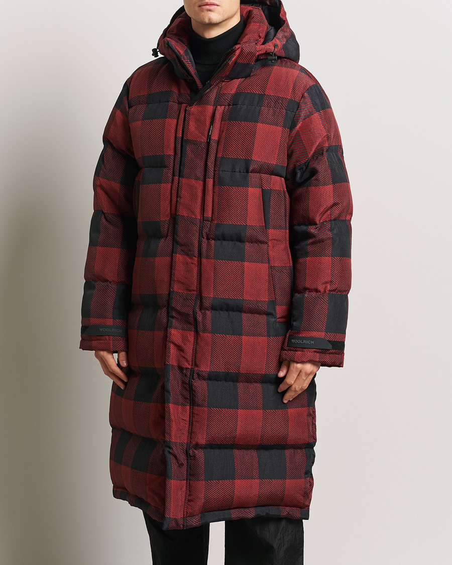 Men | Coats & Jackets | Woolrich | Quilted Check Parka by Todd Snyder Red/Black