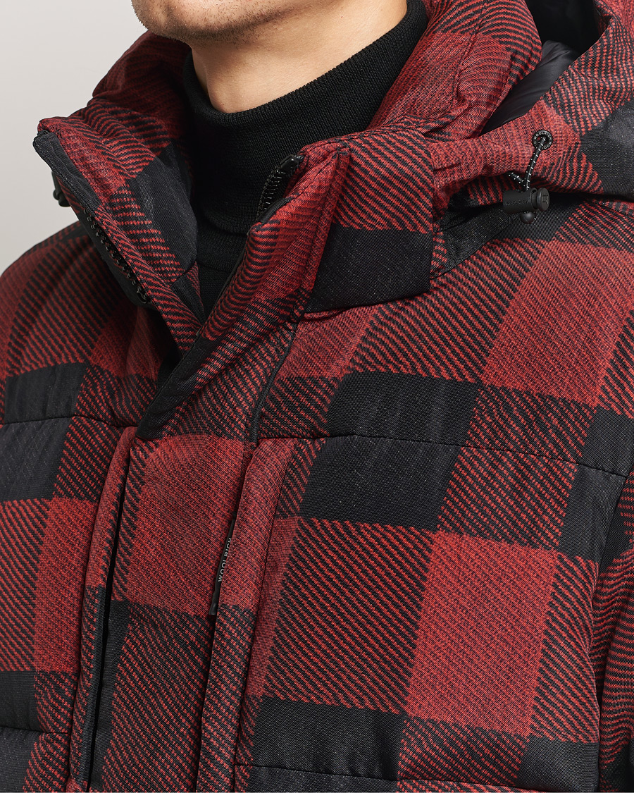 Men | Coats & Jackets | Woolrich | Quilted Check Parka by Todd Snyder Red/Black