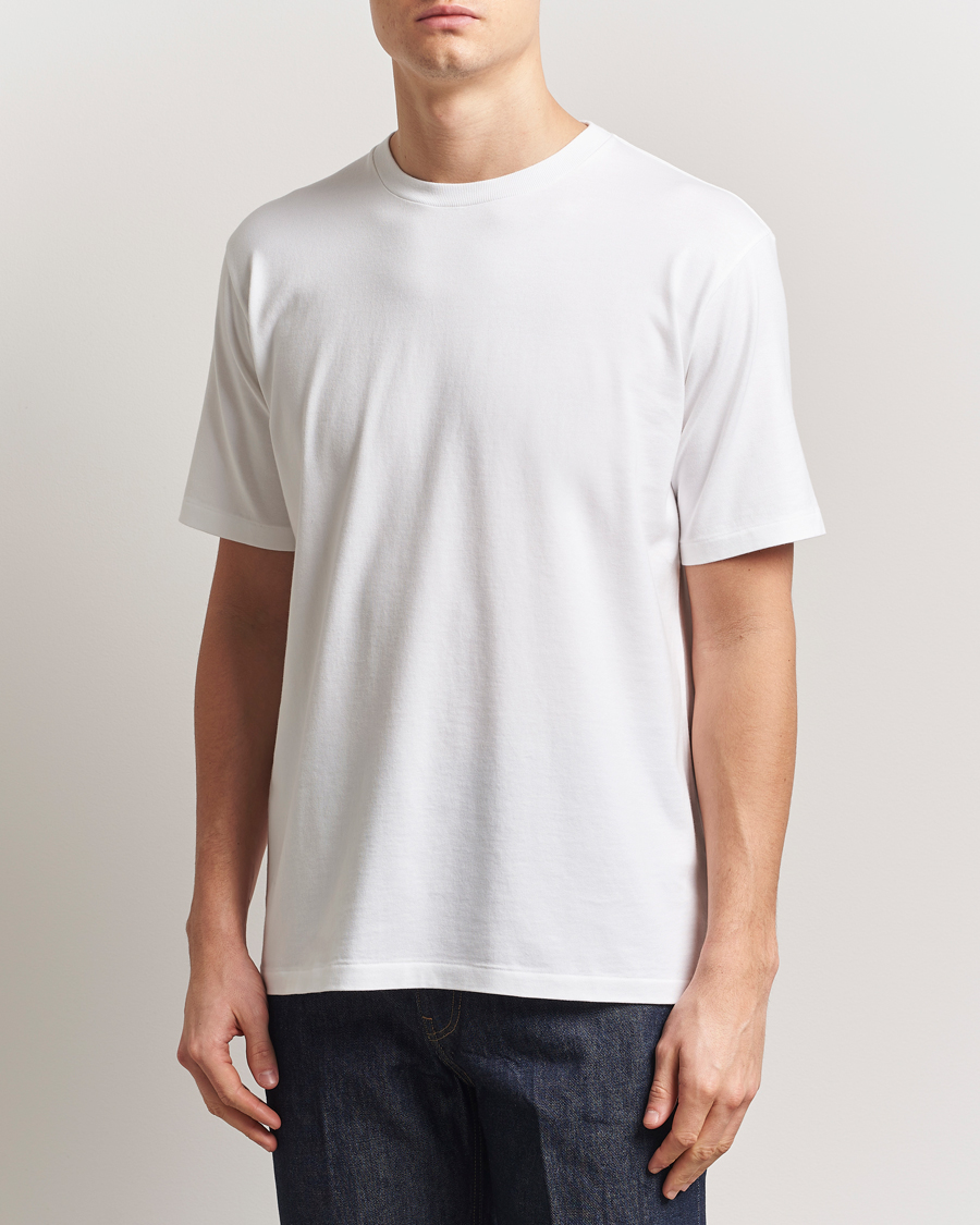 Men | T-Shirts | Auralee | Luster Plating T-Shirt White