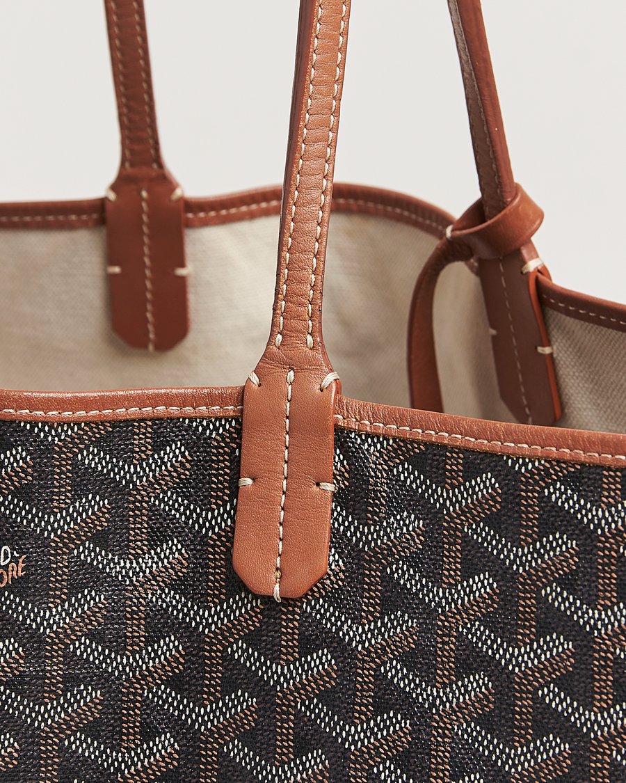 Goyard Pre-Owned Saint Louis PM Coated Canvas Tote Bag Brown at