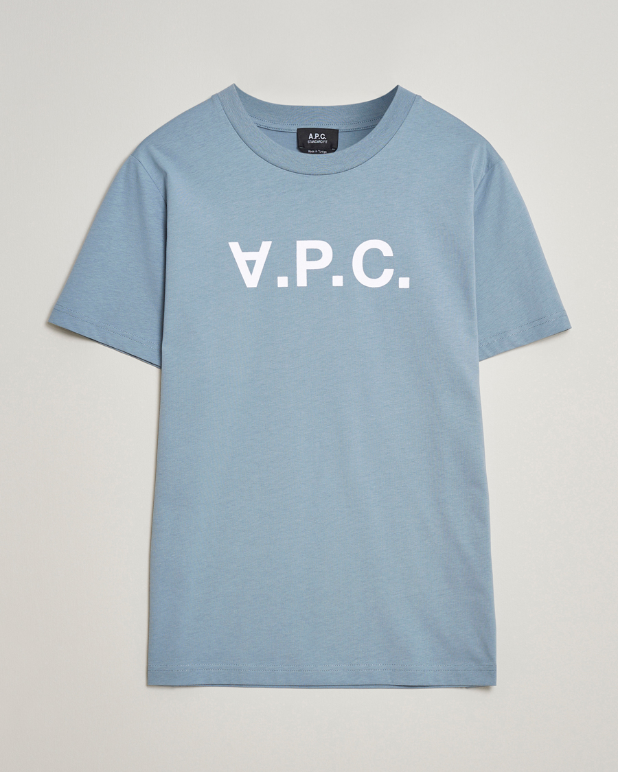 Men | T-Shirts | A.P.C. | VPC T-Shirt Bleu Gris
