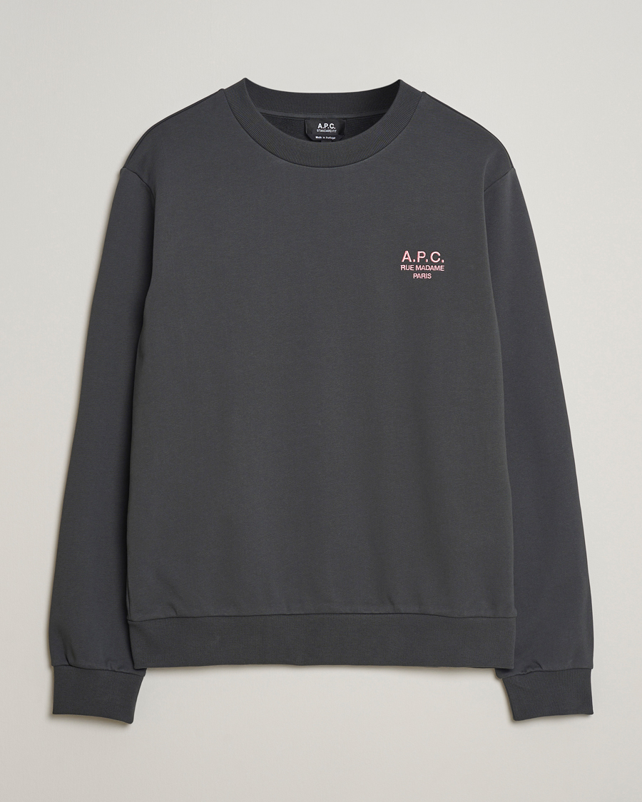 Men | Sweaters & Knitwear | A.P.C. | Rue Madame Sweatshirt Anthracite