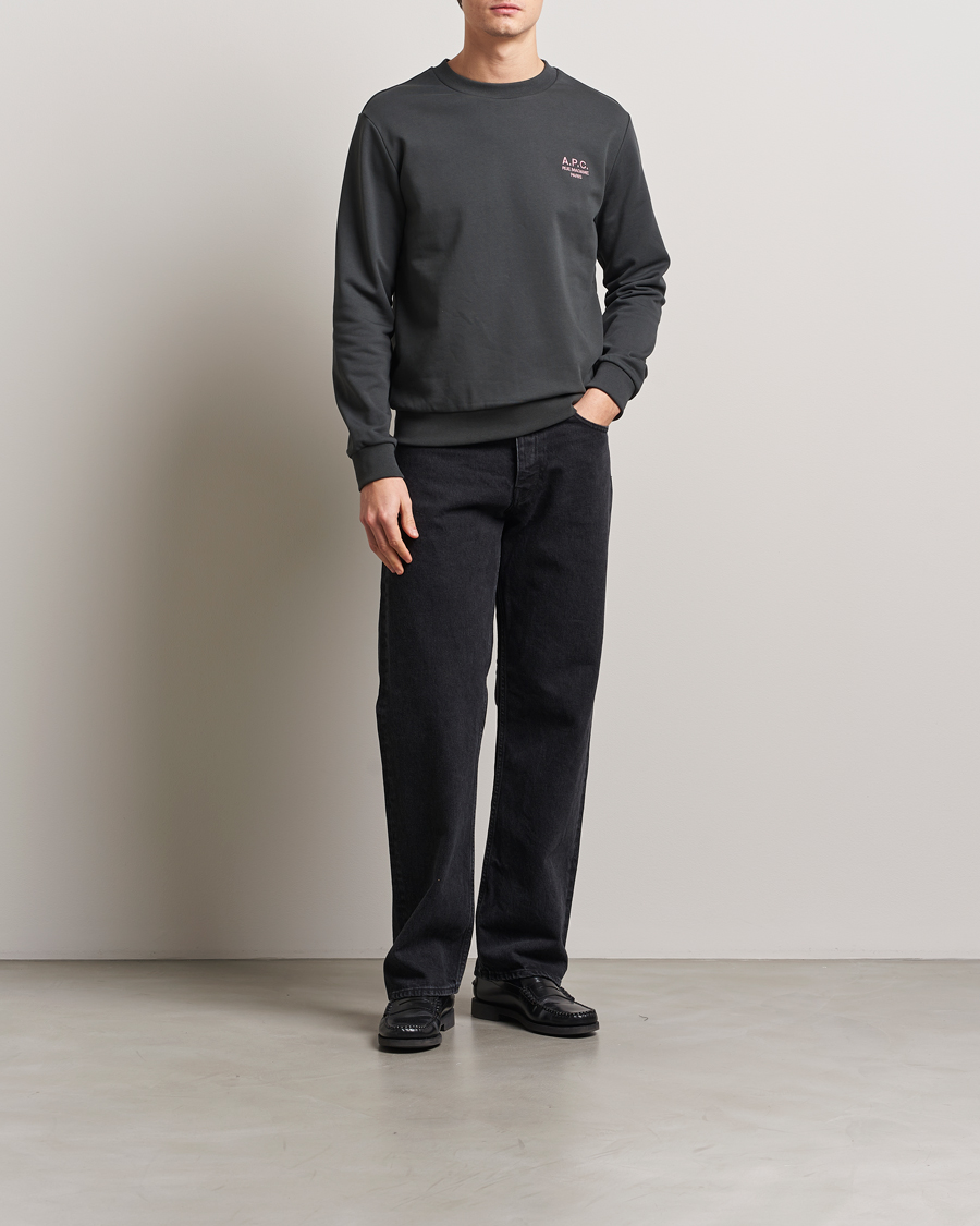 Men | Sweaters & Knitwear | A.P.C. | Rue Madame Sweatshirt Anthracite