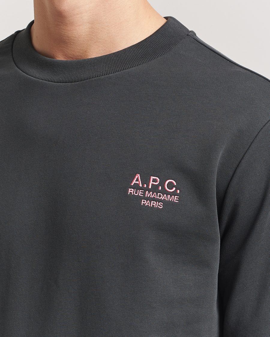 Men | Sweaters & Knitwear | A.P.C. | Rue Madame Sweatshirt Anthracite