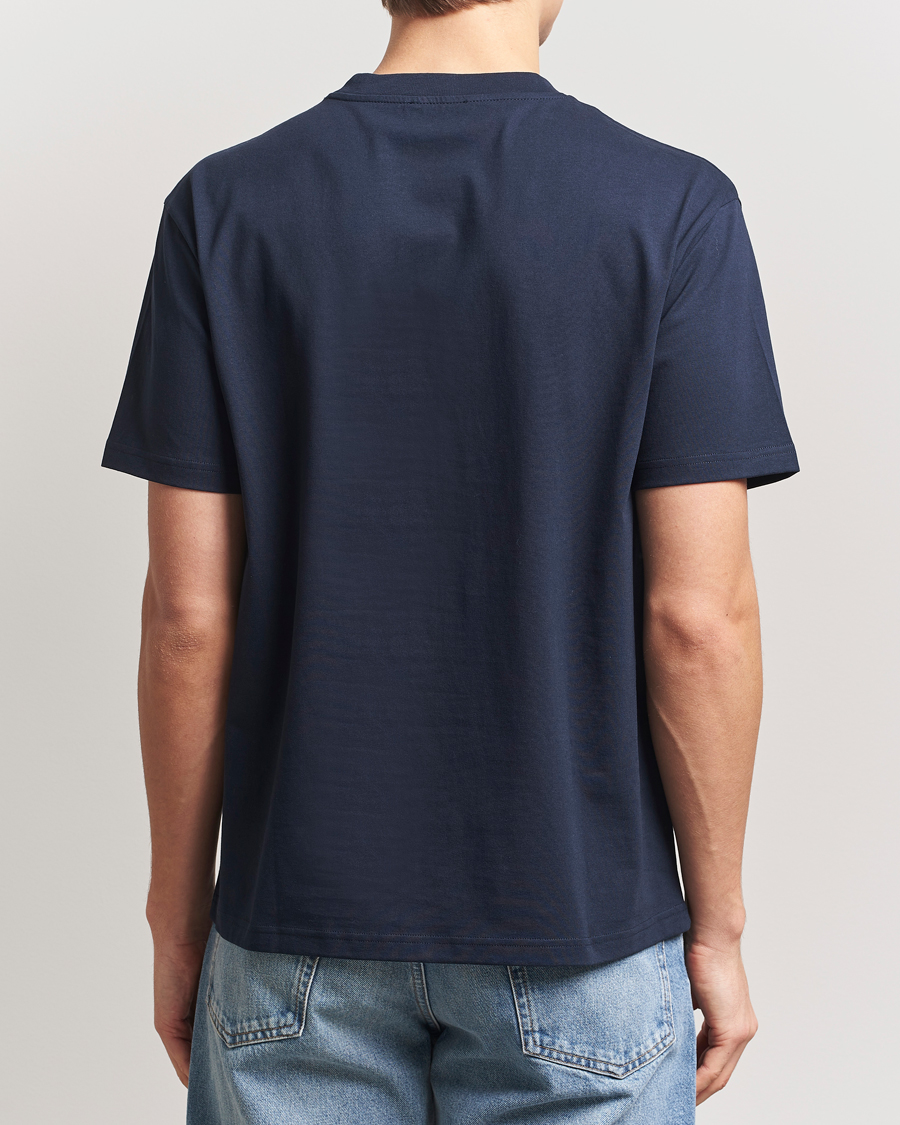 Men | T-Shirts | A.P.C. | Oscar Embroidered T-Shirt Dark Navy