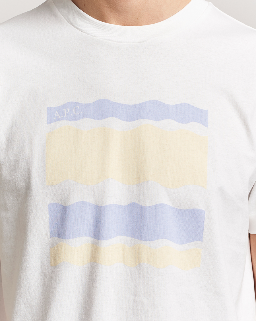 Men | T-Shirts | A.P.C. | Malone Printed T-Shirt White