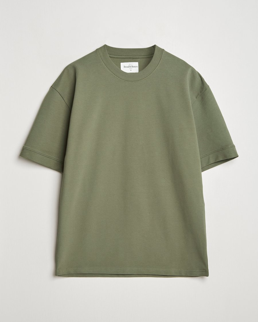 Men | T-Shirts | Bread & Boxers | Loungewear T-Shirt Khaki Green
